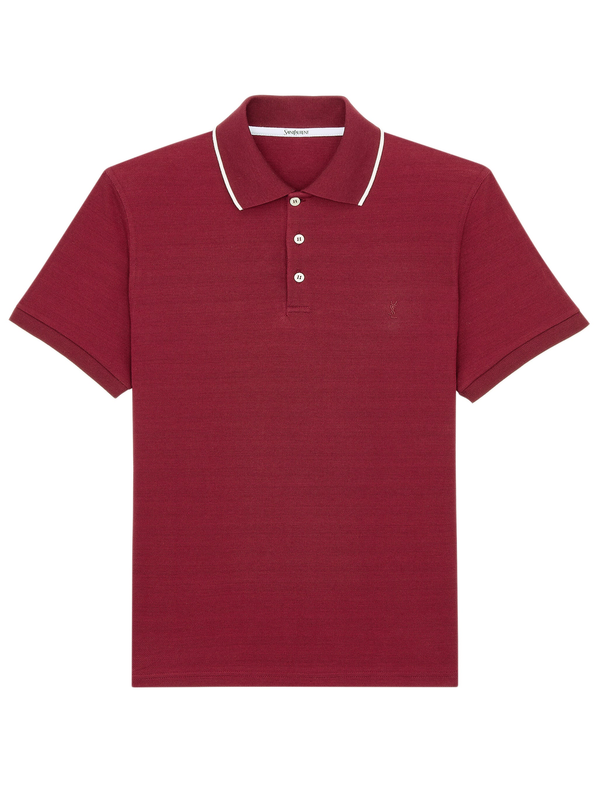 Bordeaux Cassandre Polo In Cotton Piqué