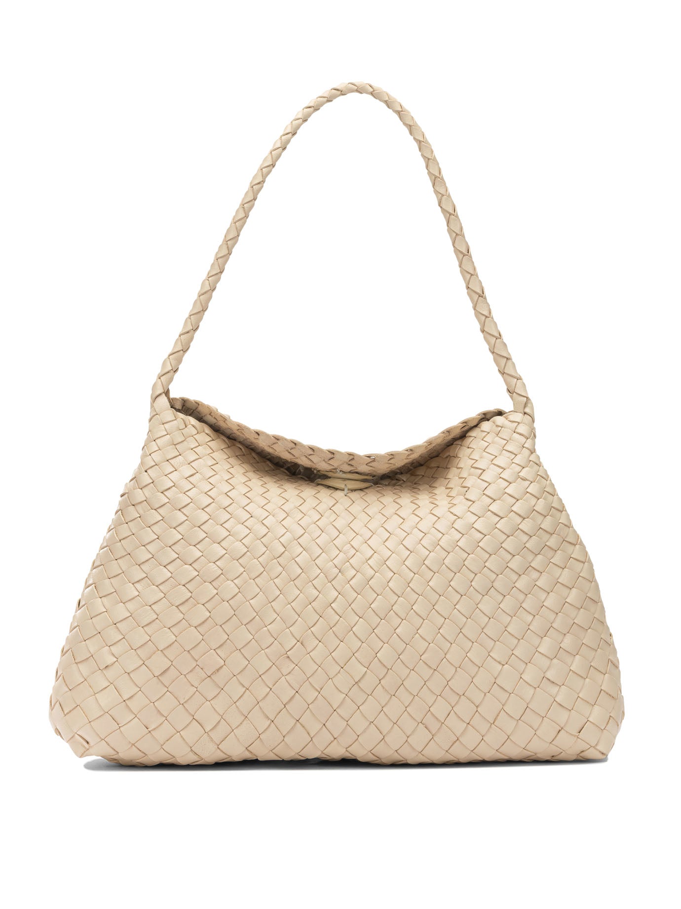 Pink Buffalo Calf Leather Shoulder Bag