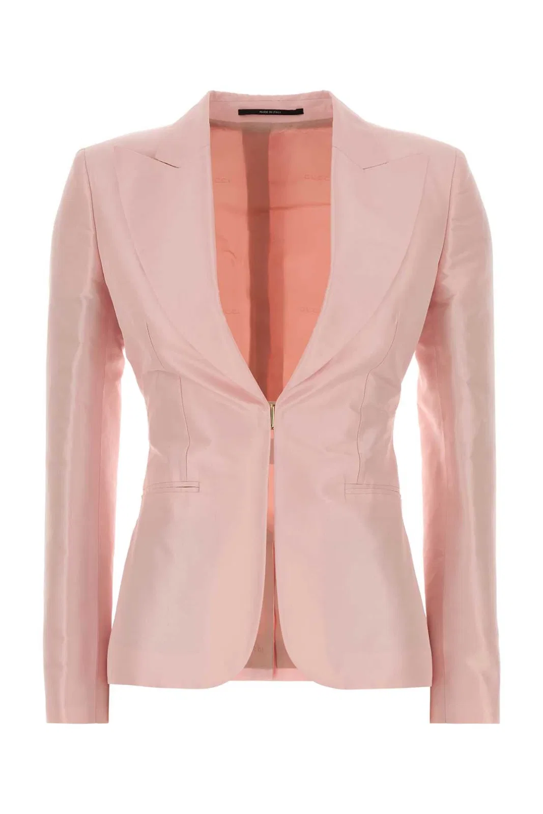 Gucci Wool Single-breasted Jacket In Pink