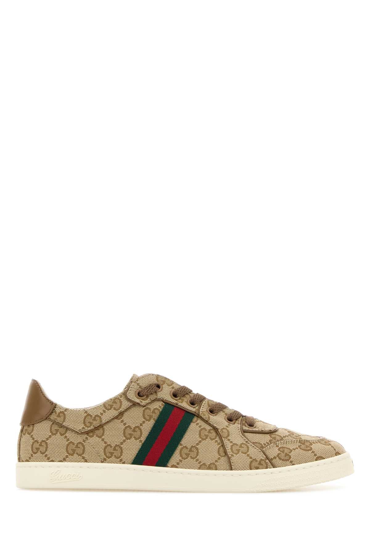 Gg Canvas Stretch Sneakers
