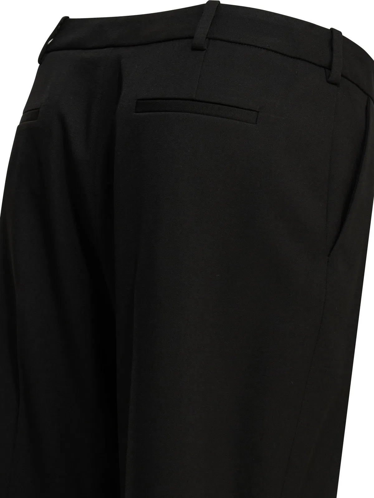 Balenciaga Wool Tailored Pants In Black