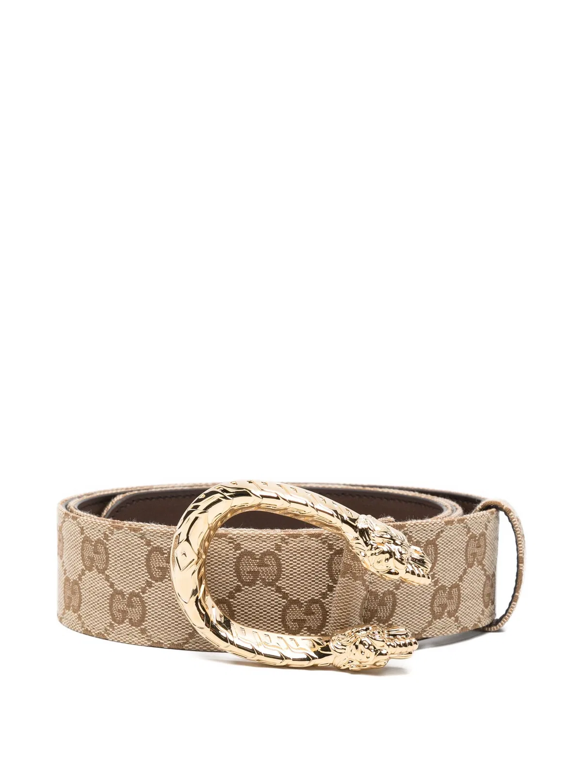 Gucci Belt With Distinctive Buckle In Beige