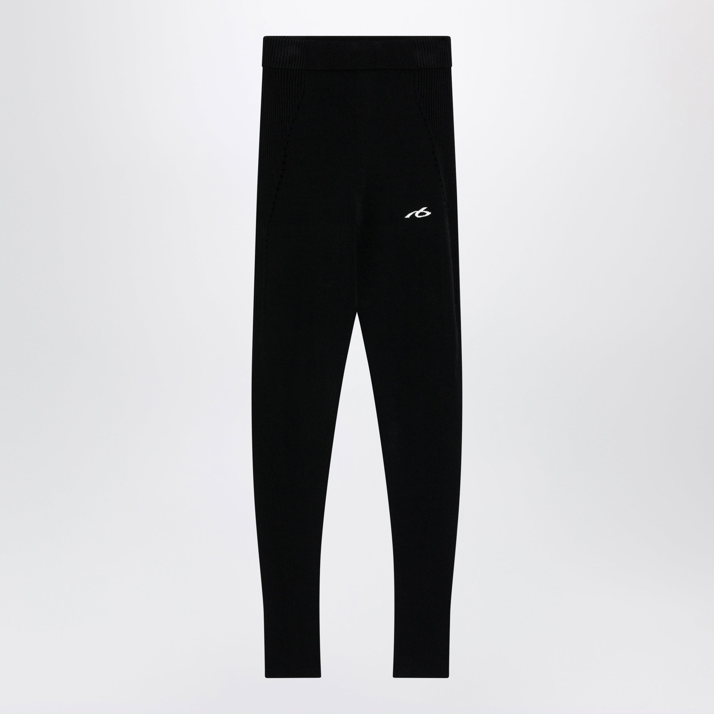 Black Techwear Viscose Leggings