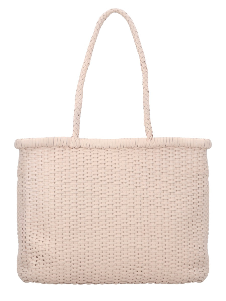 Beige Leather Shoulder Bag