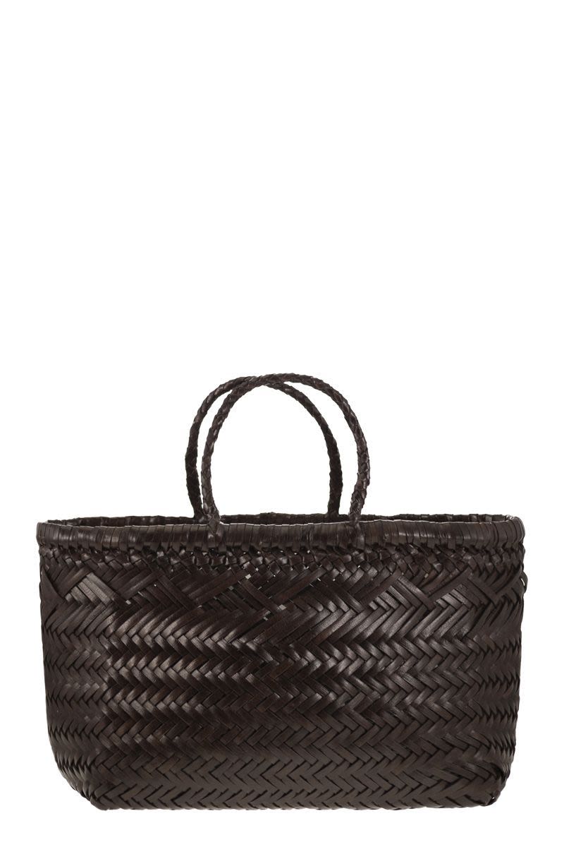 Triple Jump Small - Woven Leather Bag