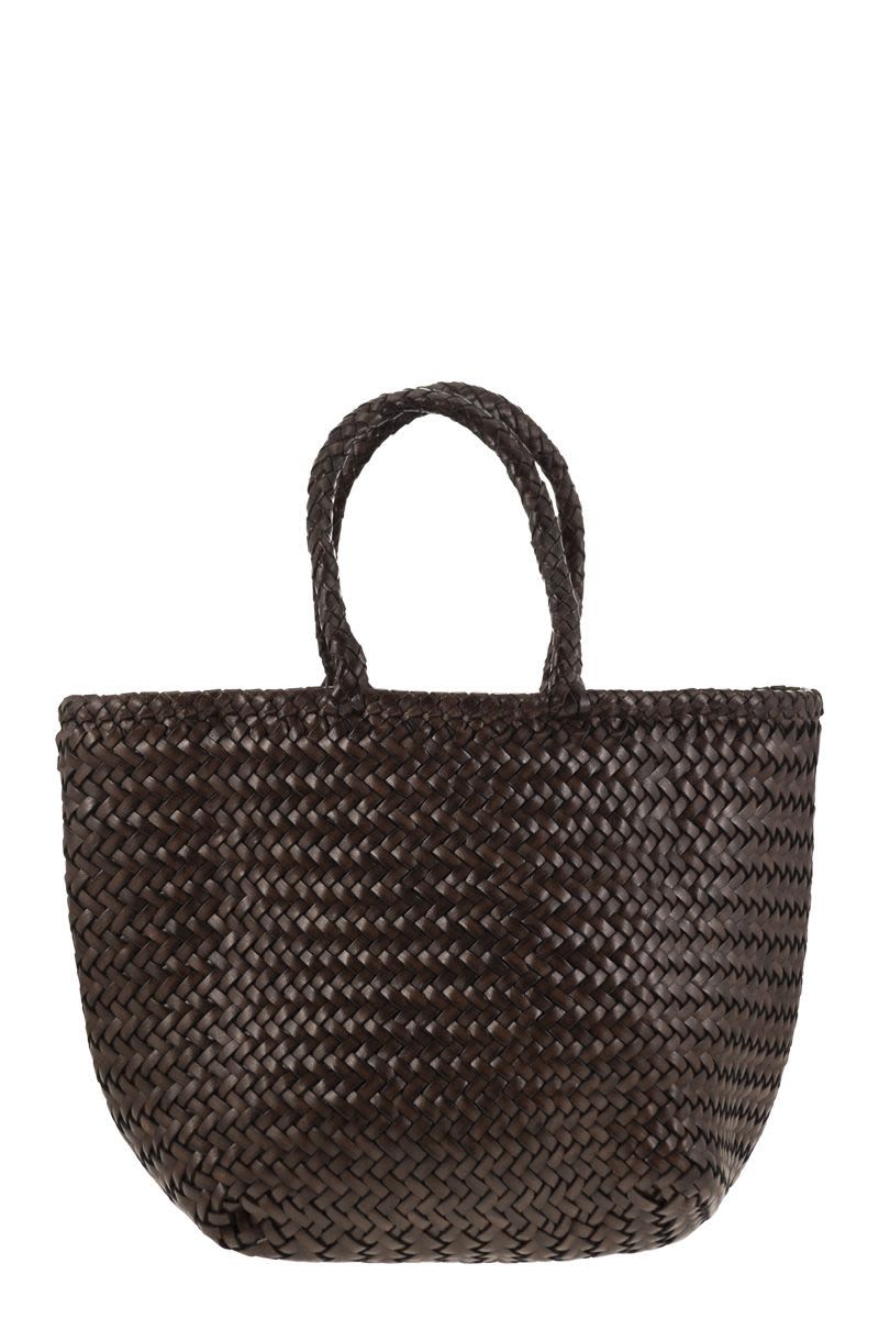 Grace Basket Small - Woven Leather Bag
