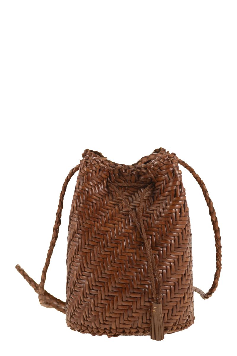 Borsa Pompom Double Jump Tan
