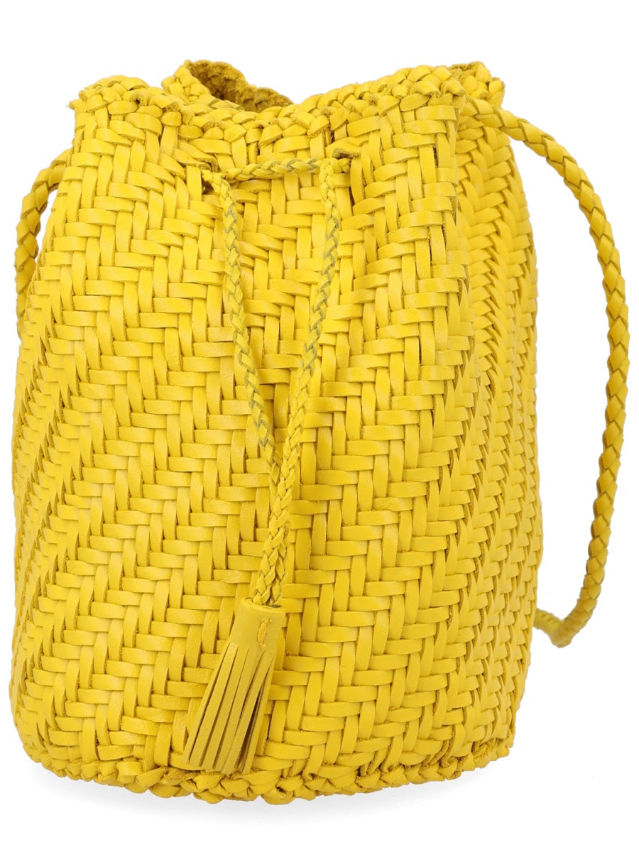 Yellow Leather Clutch