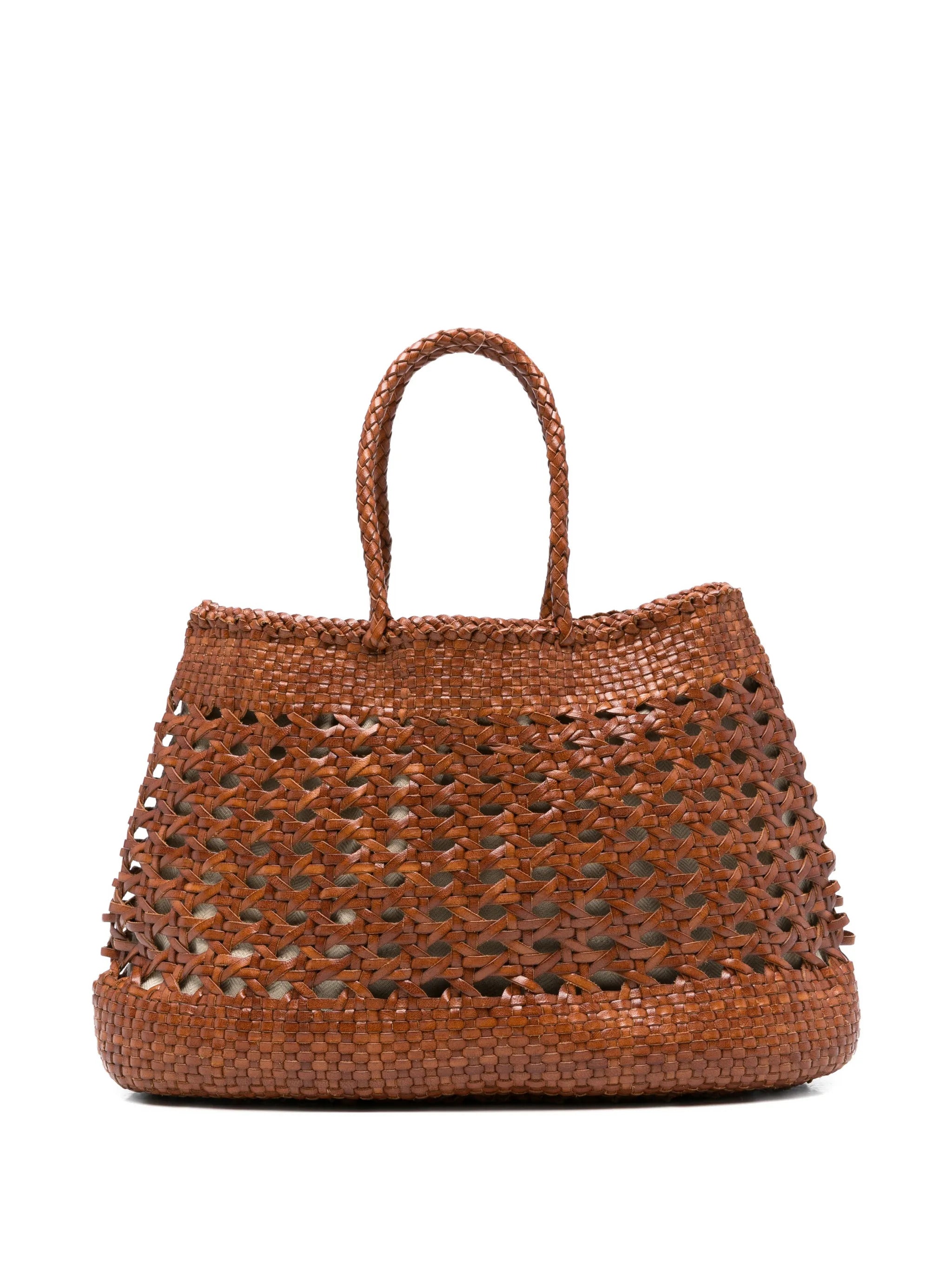 Beige Leather Shoulder Bag