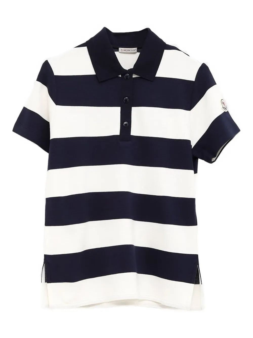 White Stripes Ss Polo