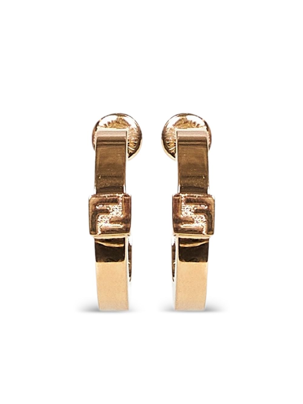 Metal Logo Pin Earrings