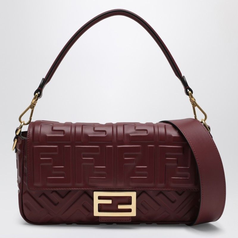 Mykonos Baguette, Burgundy With Golden Details