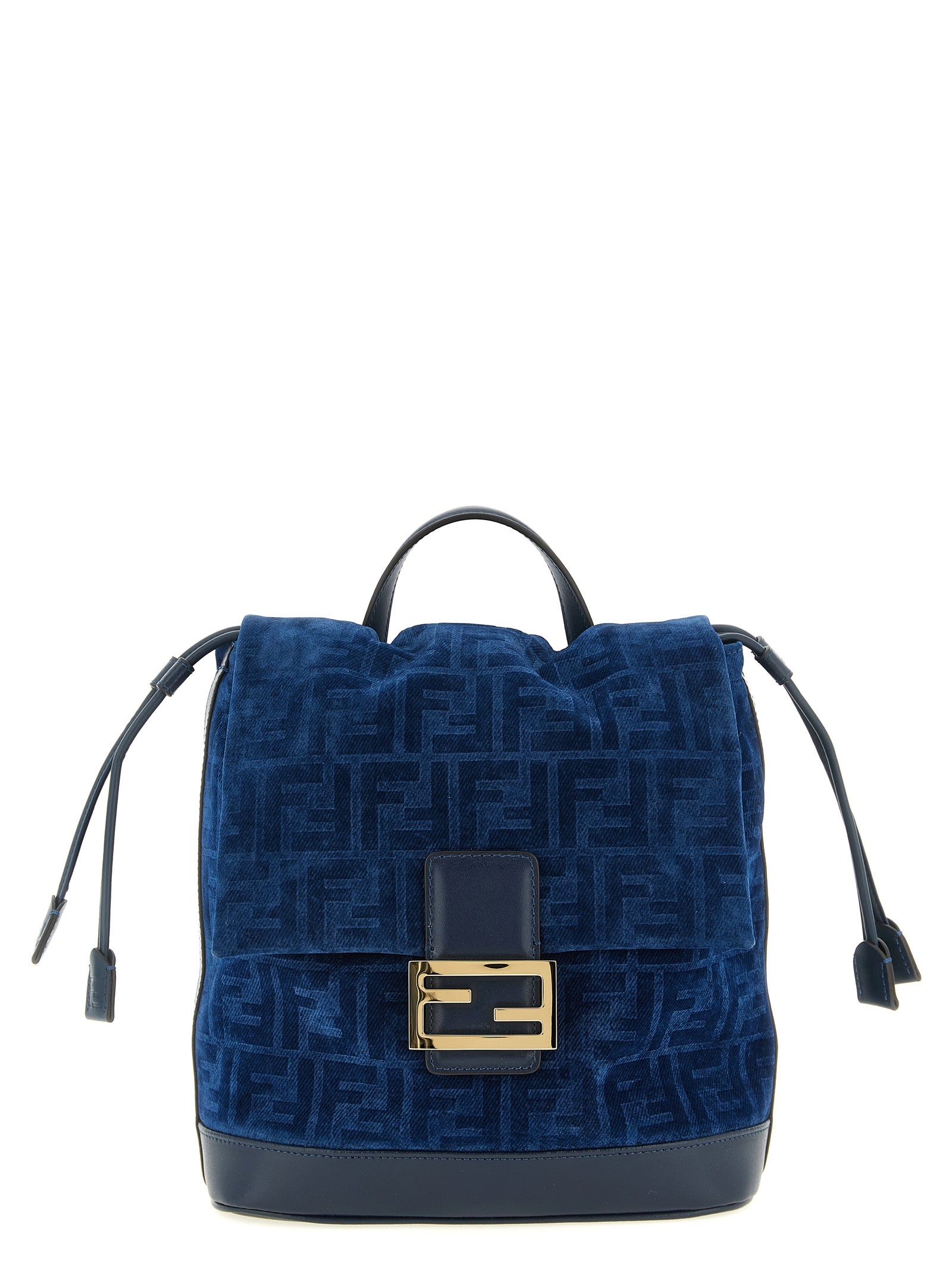Ff Flocked Denim Backpack