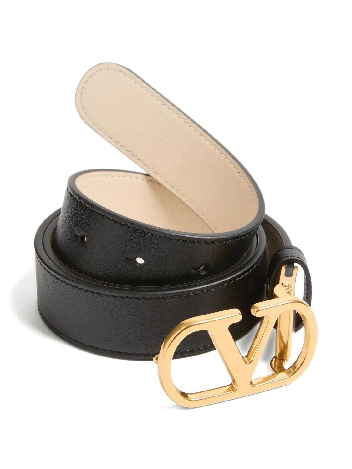 Rever Belt Black Brown Heb Gold