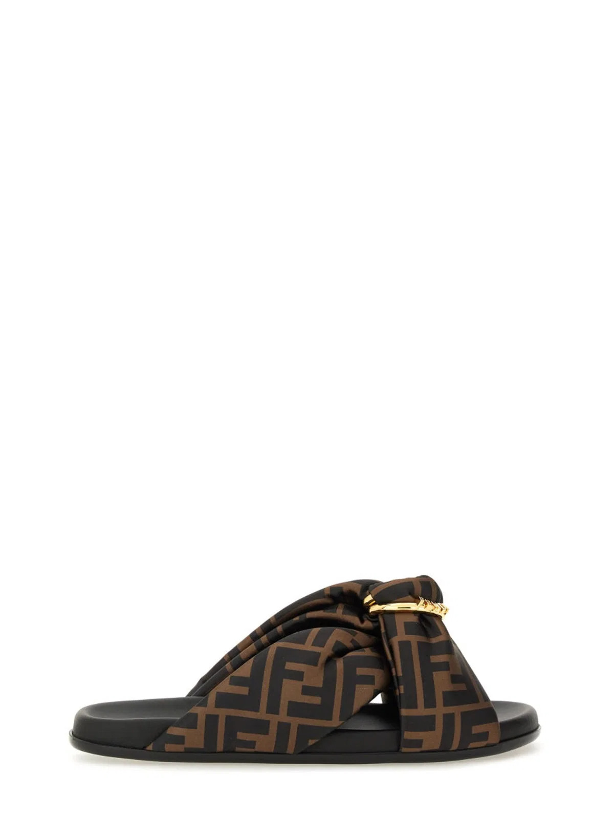 Brown Black Monogram Puffer Sandal