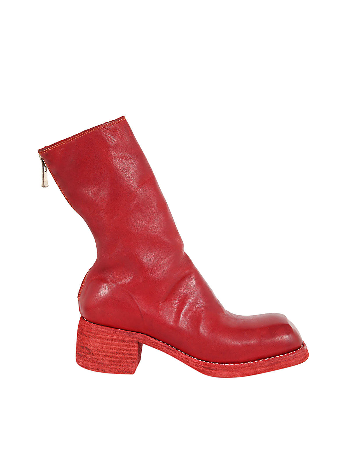 Back Zip Mid Boots