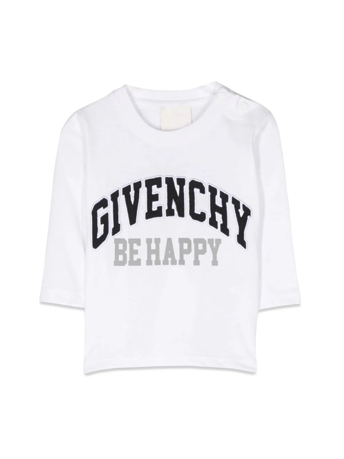 Givenchy Mini Logo Sentence T-shirt For Boys In White