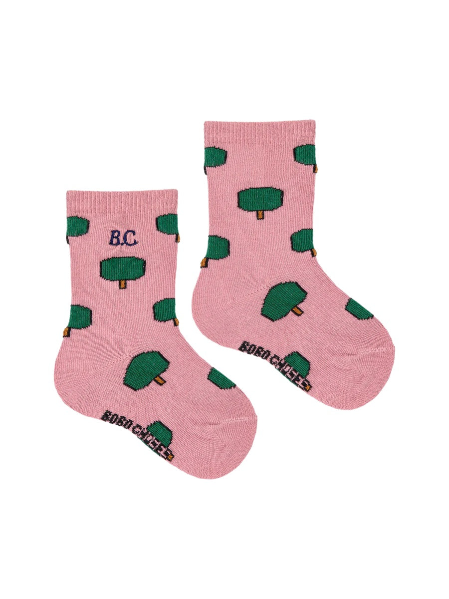 Green Tree All Over Long Socks