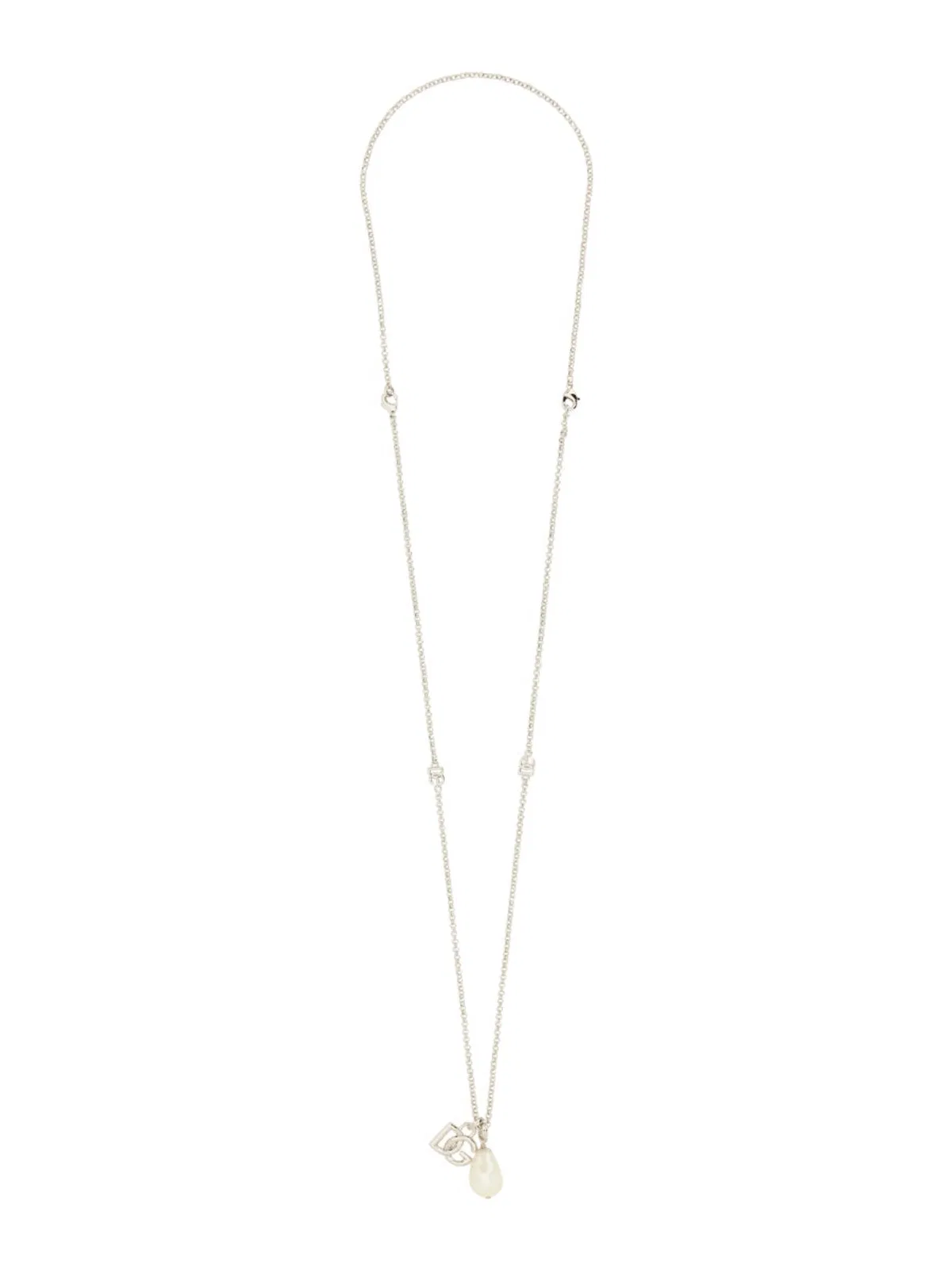 Dolce & Gabbana Dg Logo Drop Necklace