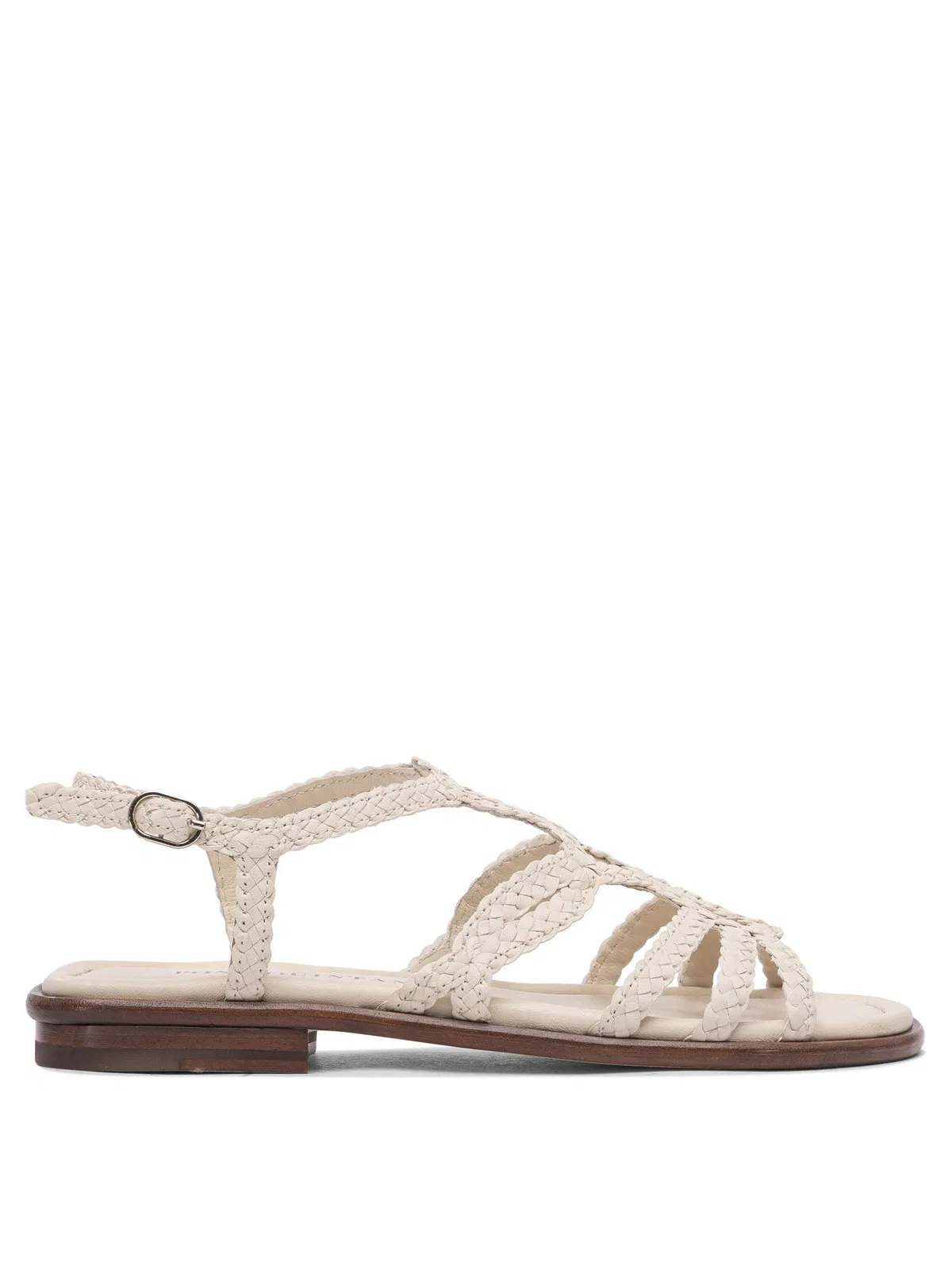 Beige Leather Sandals