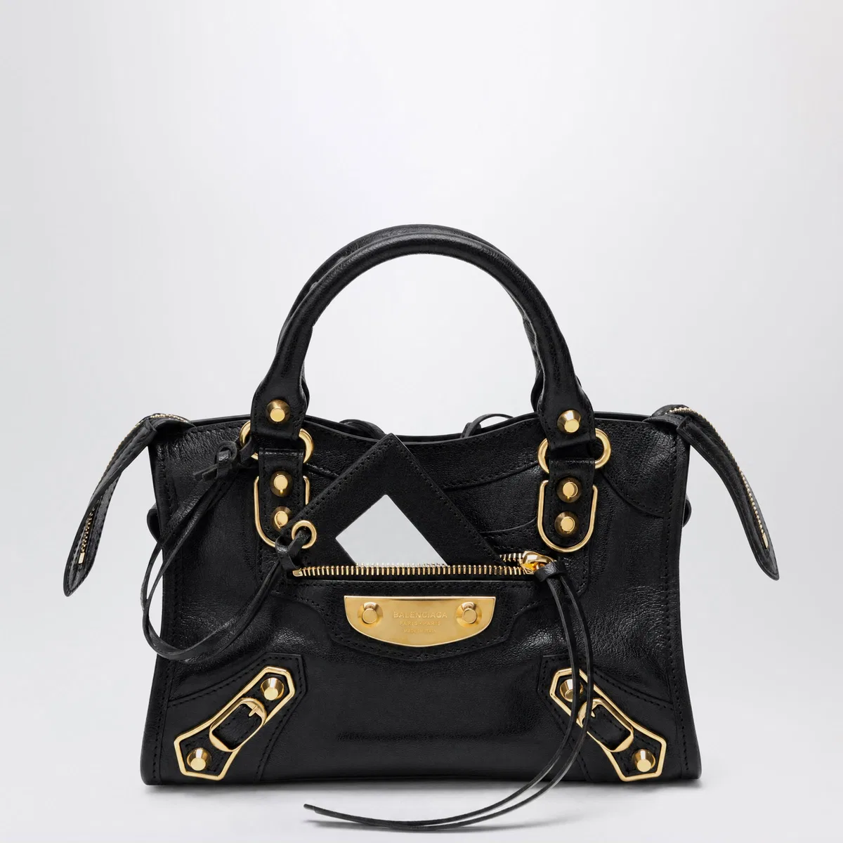 Le City Uptown Mini Bag In Soft Black Leather