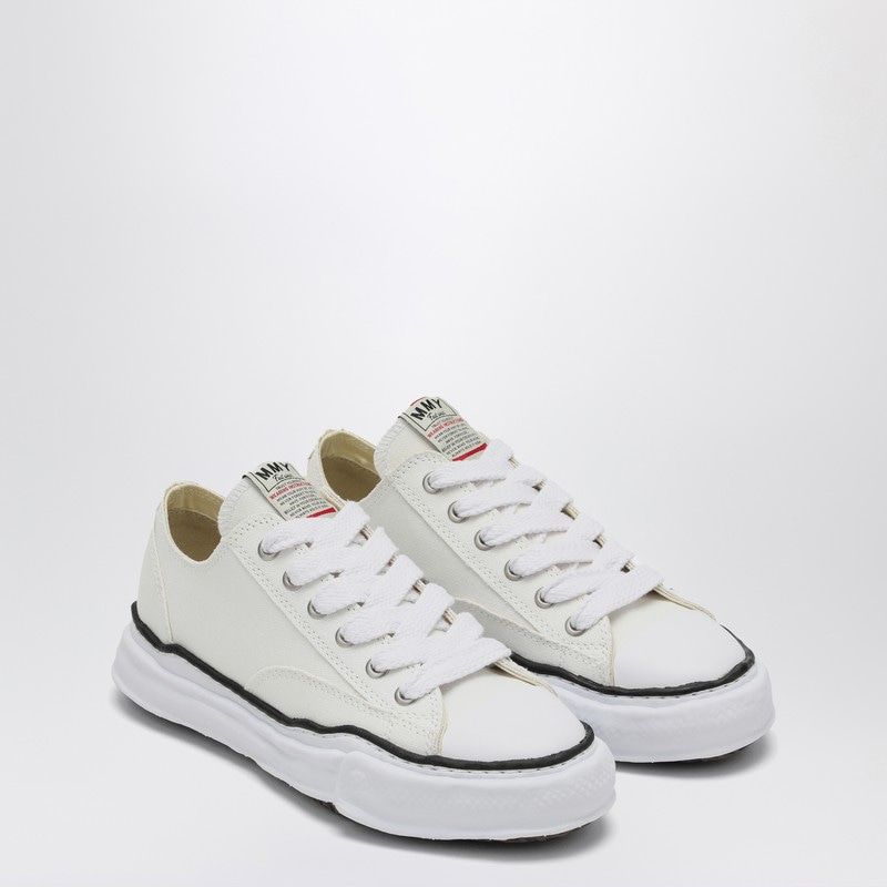 White Peterson Low Sneakers In Canvas