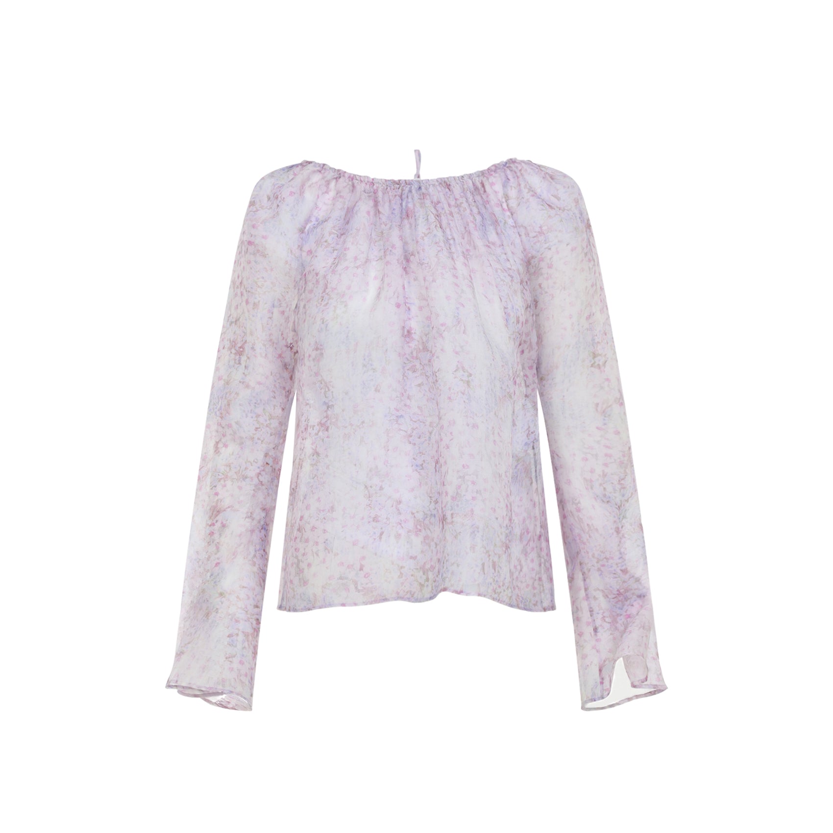 Printed Organza Blouse