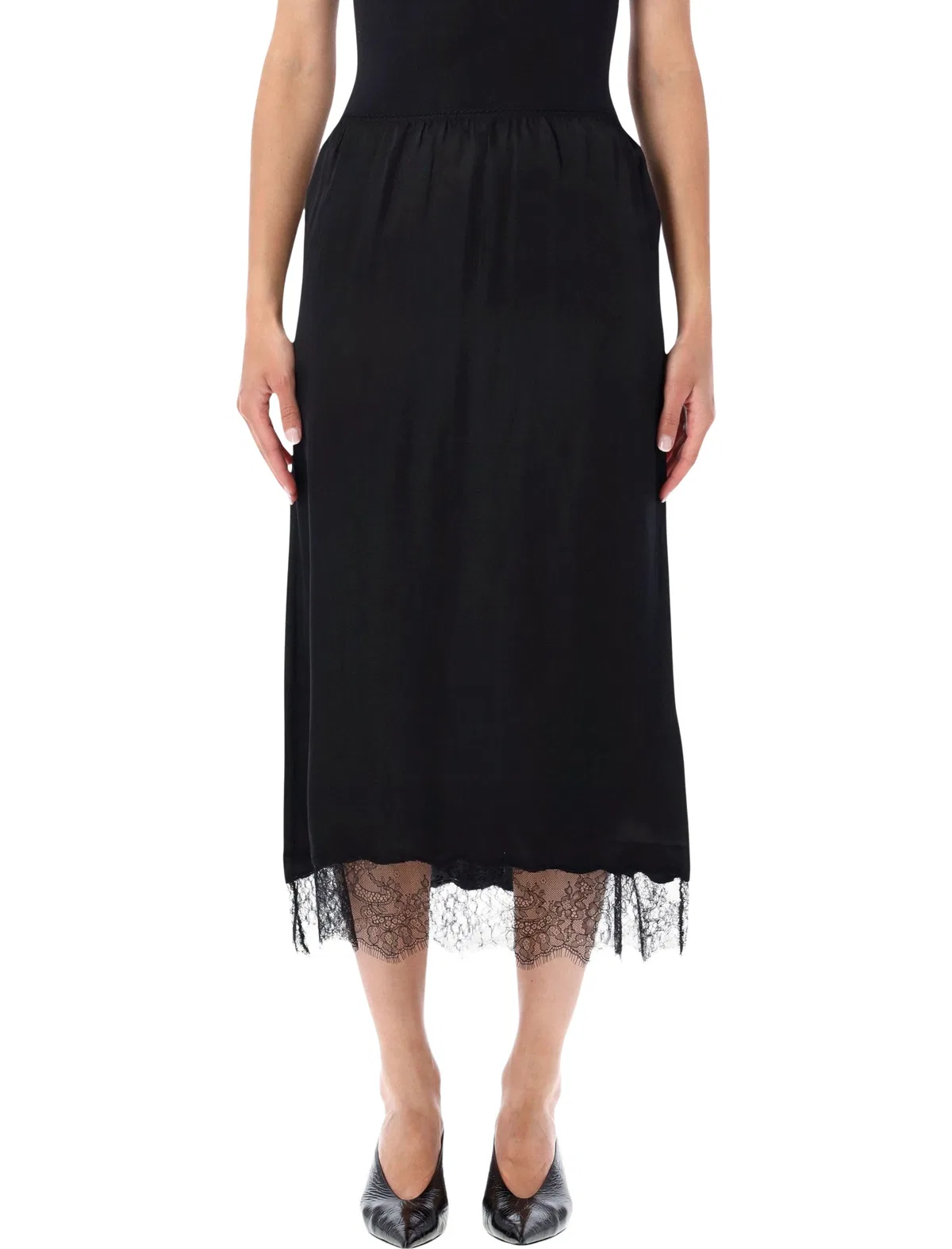 Shelby Satin Midi Skirt
