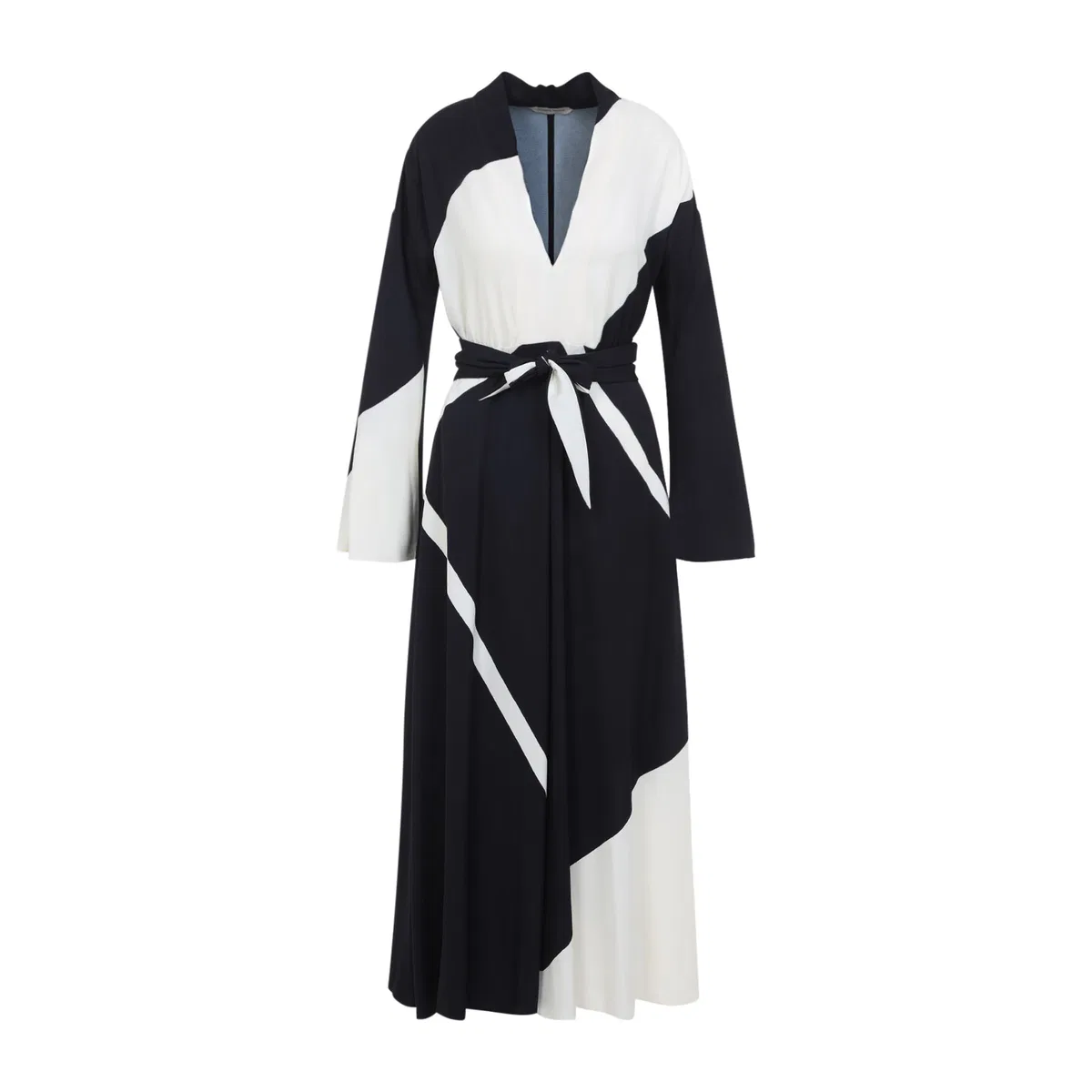 Black Twill Printed Dress