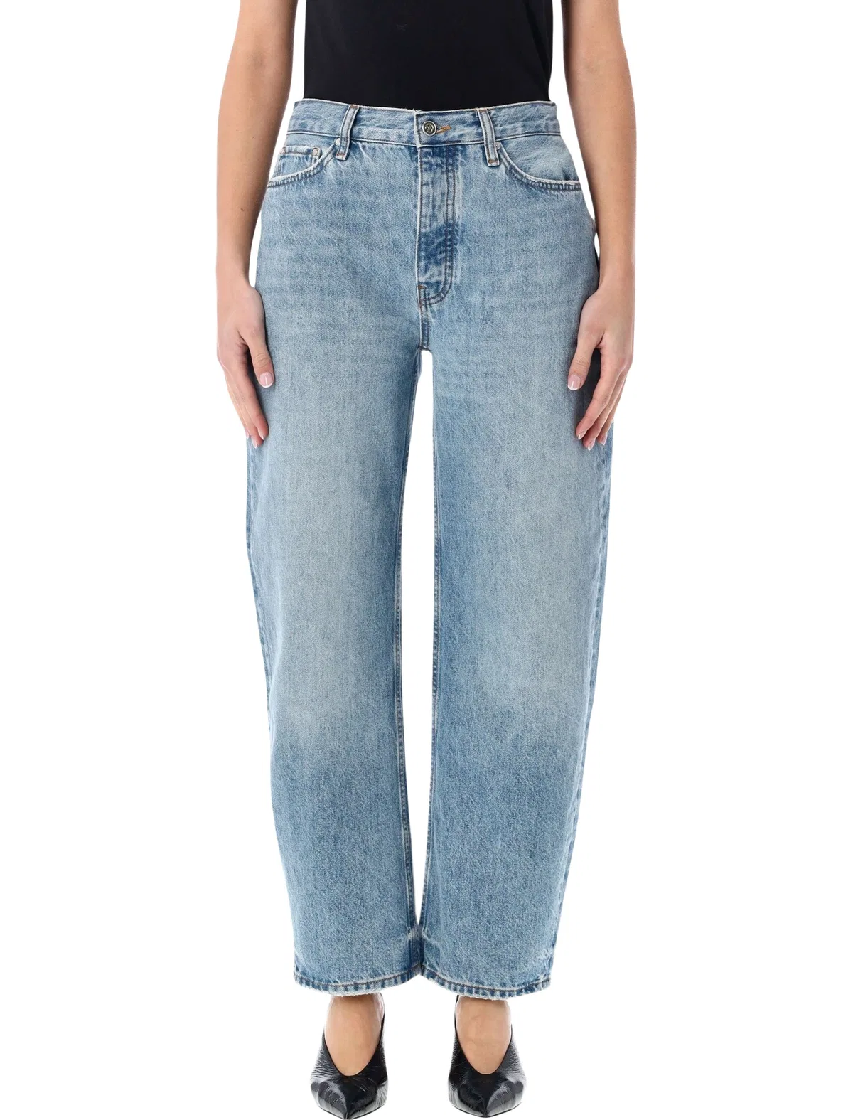 Fritz Regenerative Cotton Denim Jeans Anine Bing