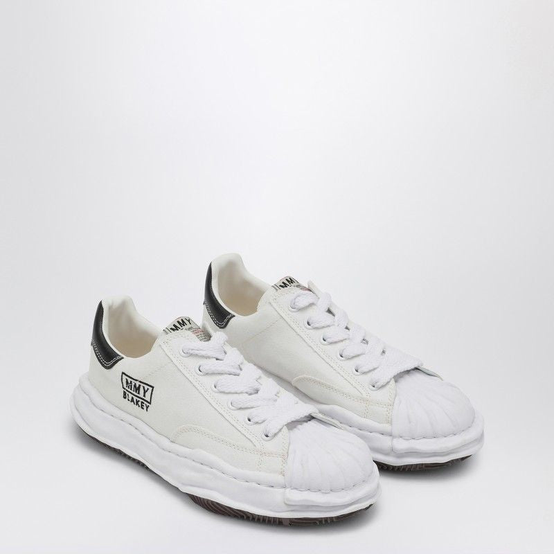 White Blakey Low Canvas Sneakers