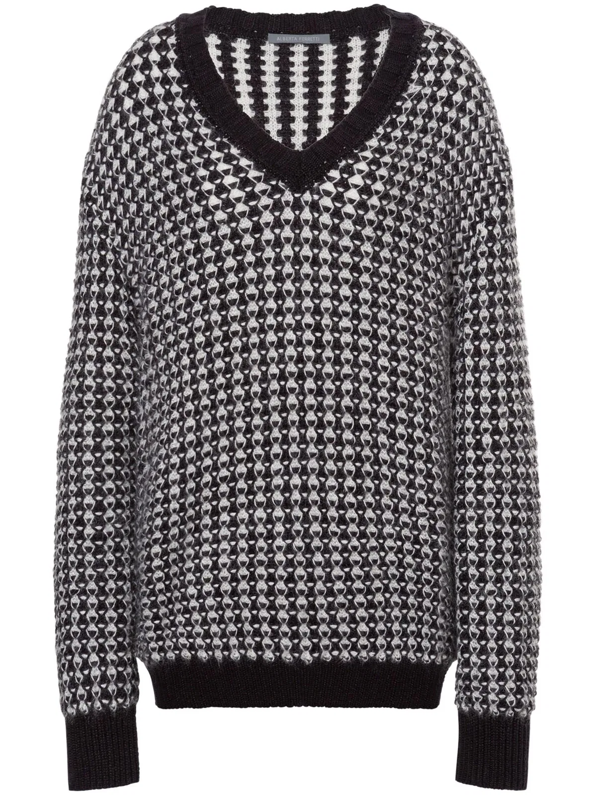 Black Oversized Viscose Sweater