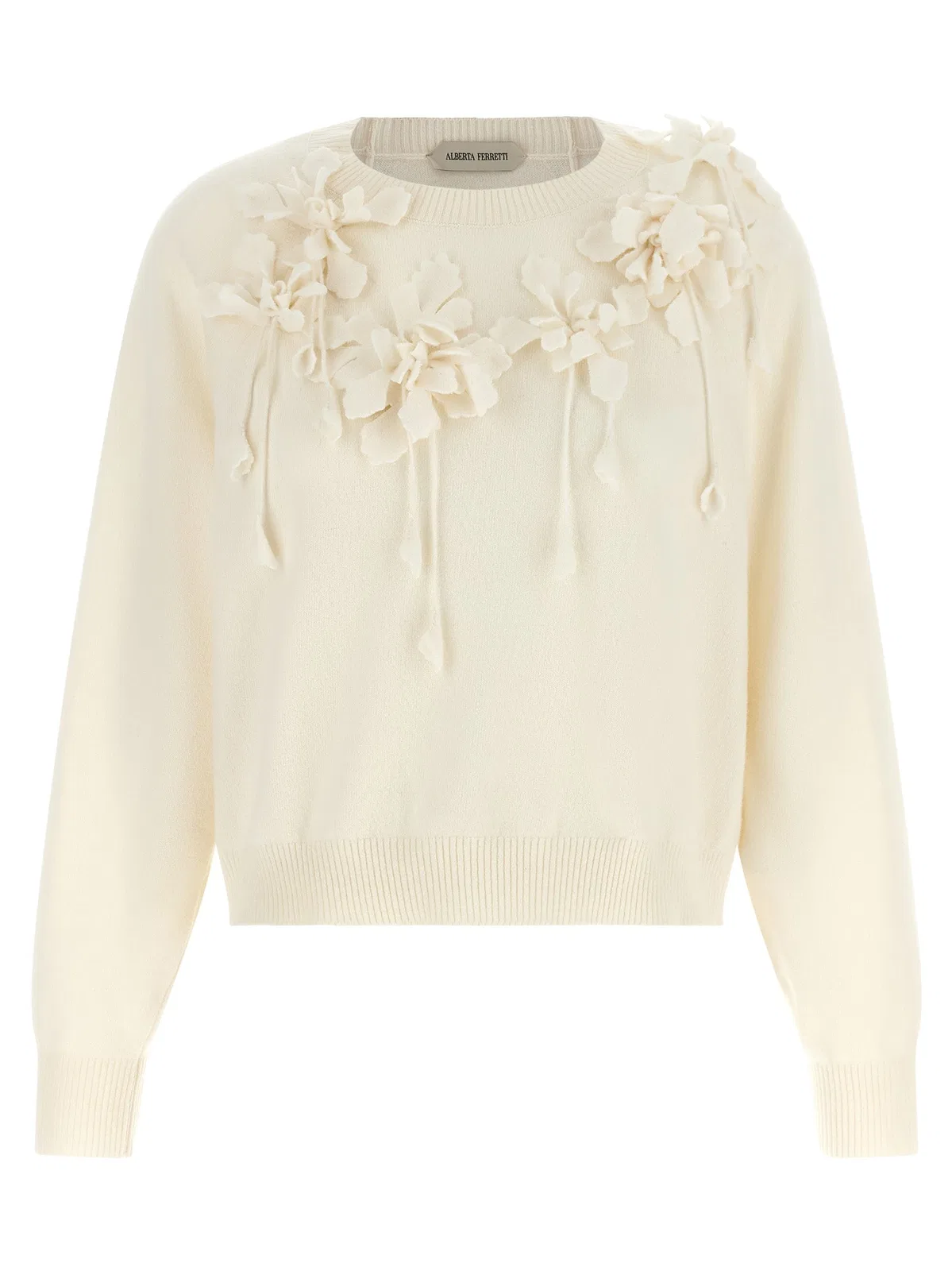 Embroidered Flower Sweater