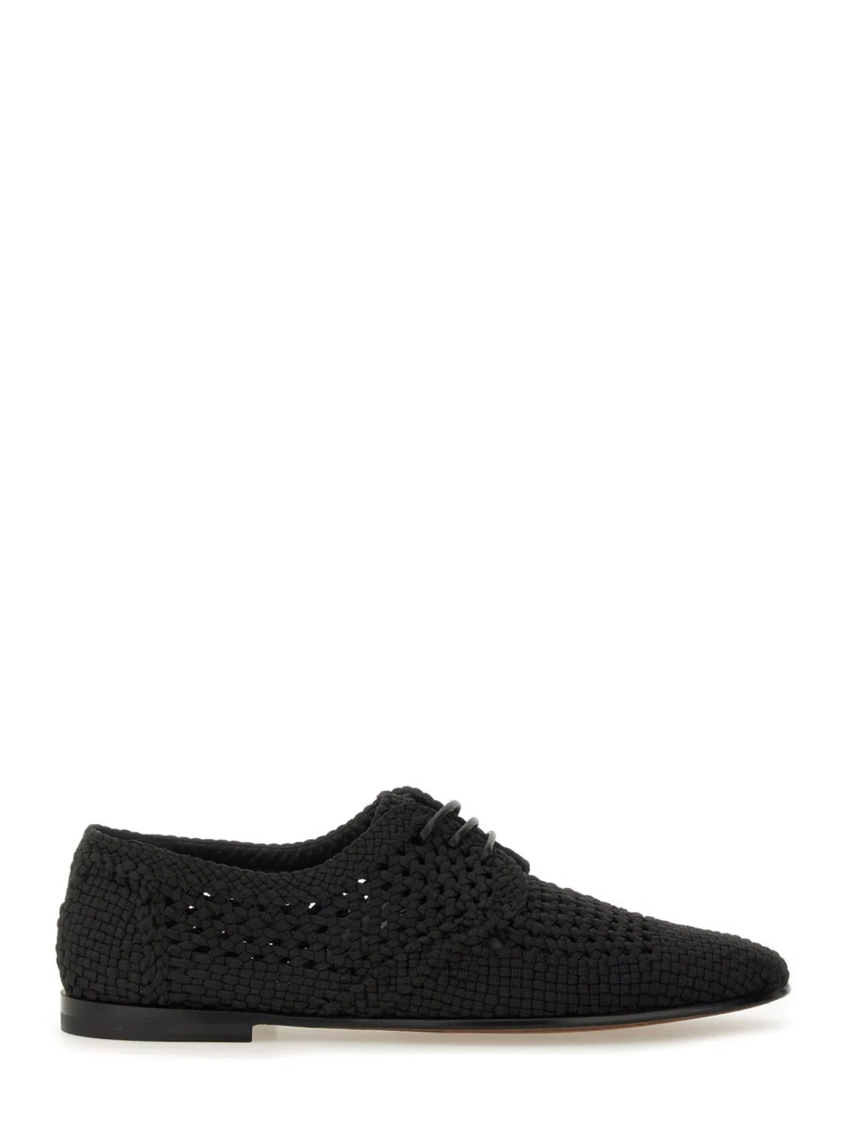 Dolce & Gabbana Woven Fabric Derby Shoe