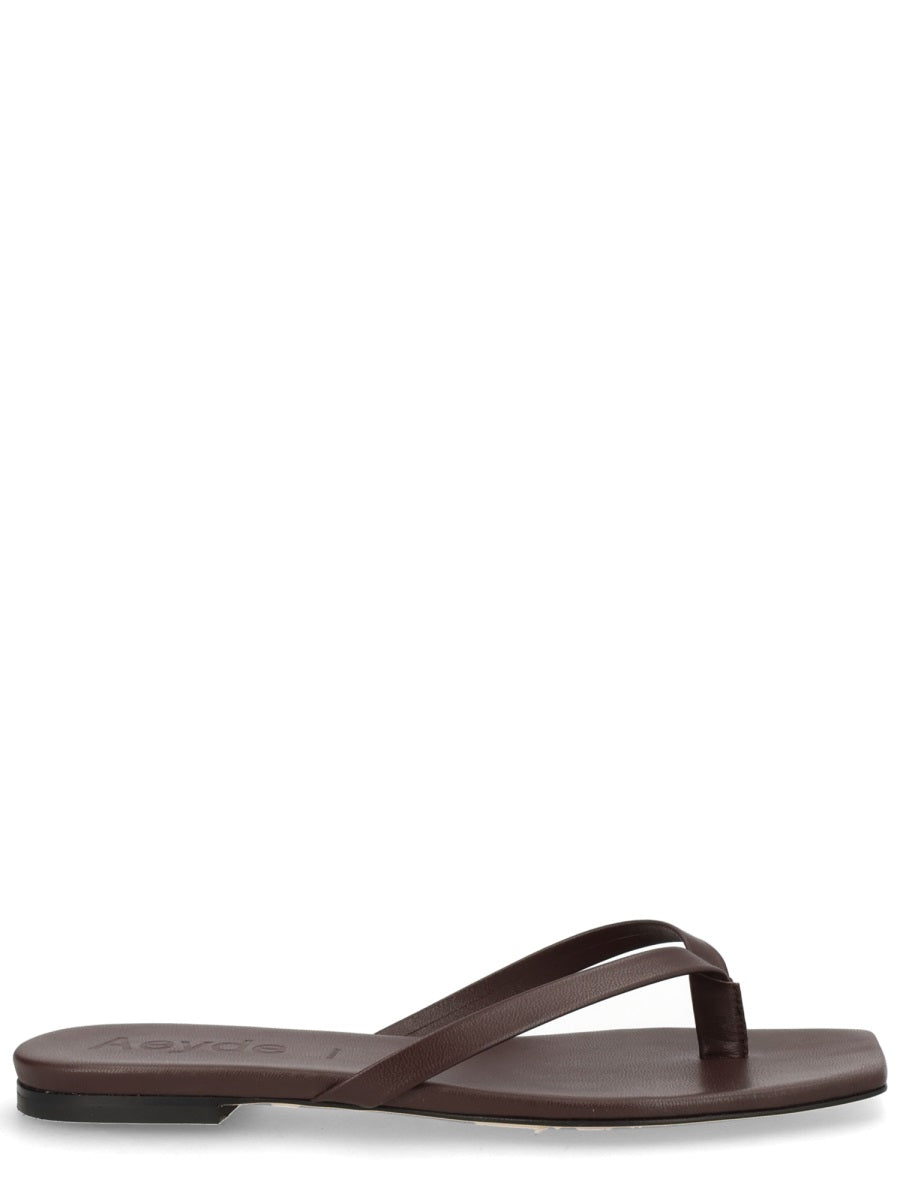 Brown Nappa Leather Cross Breed Lamb Leather Flats