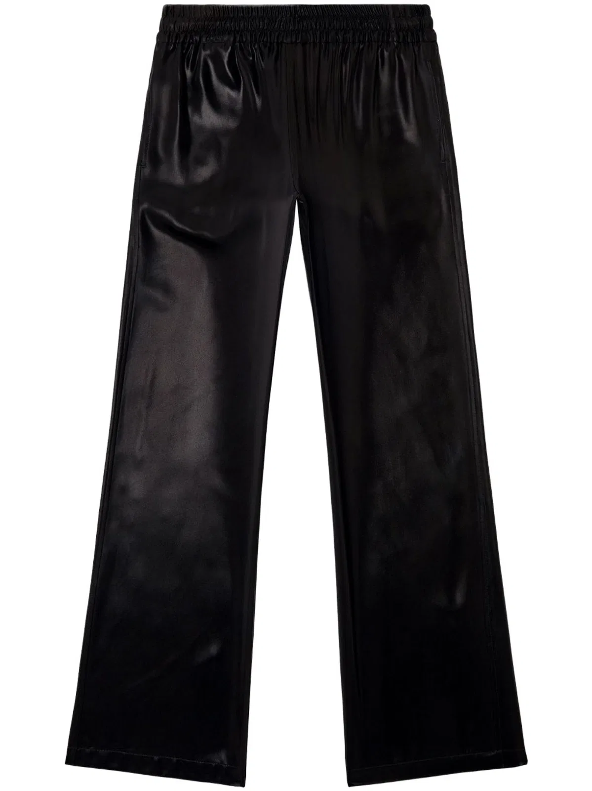 Diesel Satin Track Pants In Black