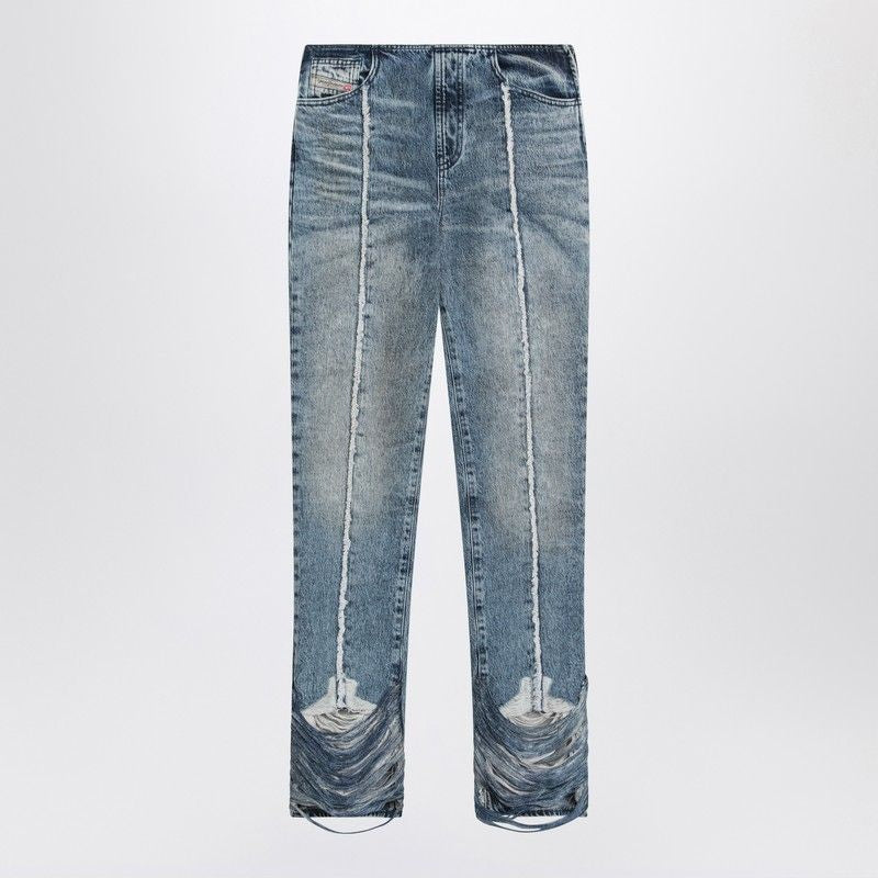 Bootcut Jeans D-Ginna Blue Washed Effect
