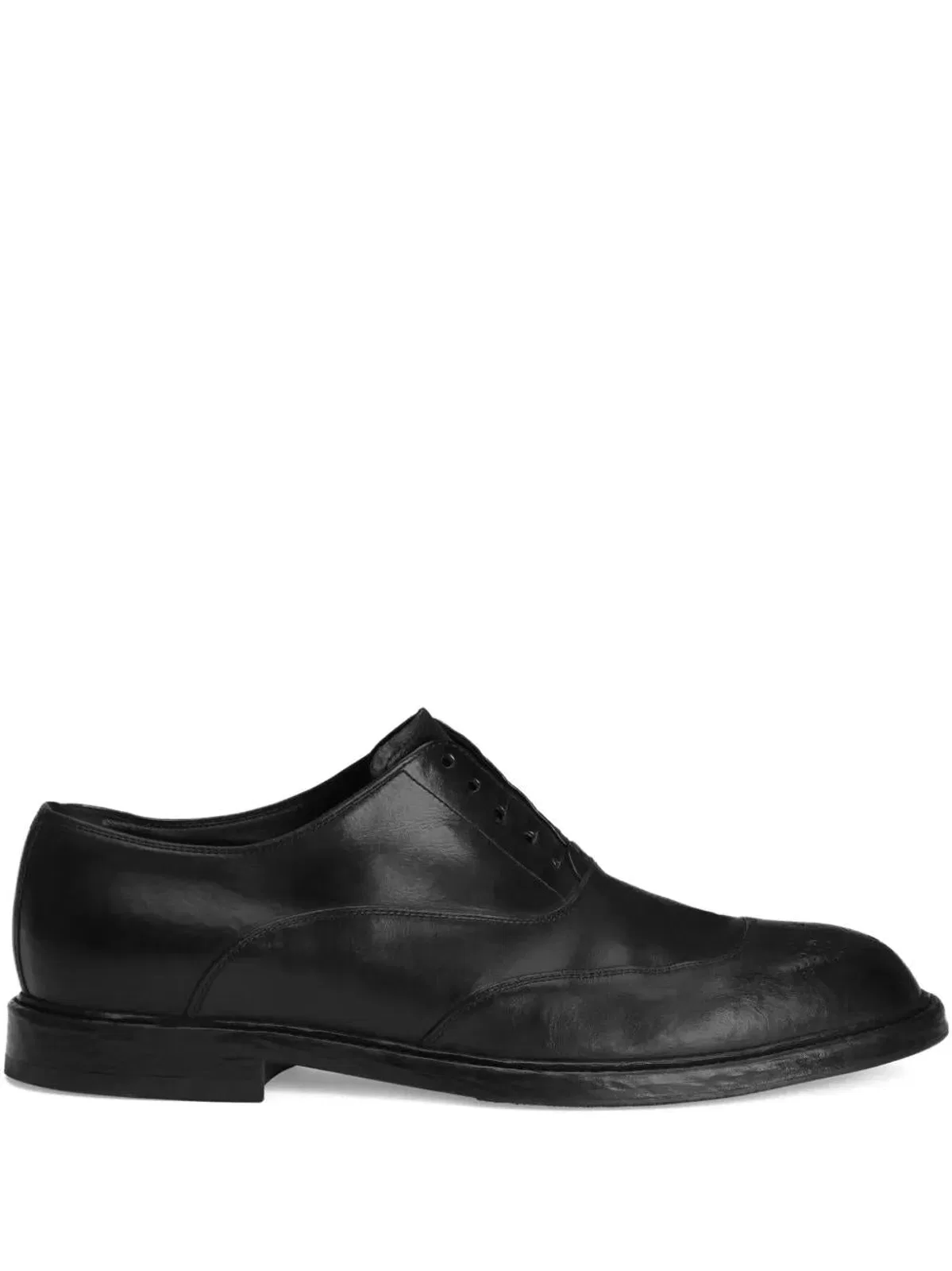 Dolce & Gabbana Lace-Up Shoes With Perforated Design