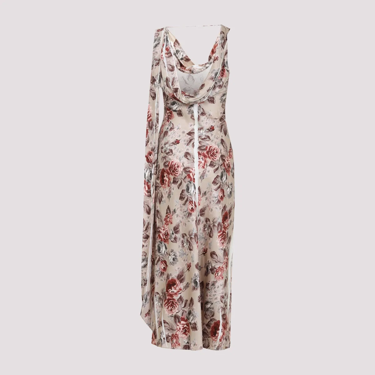 Acne Studios Beige Dress In Multi