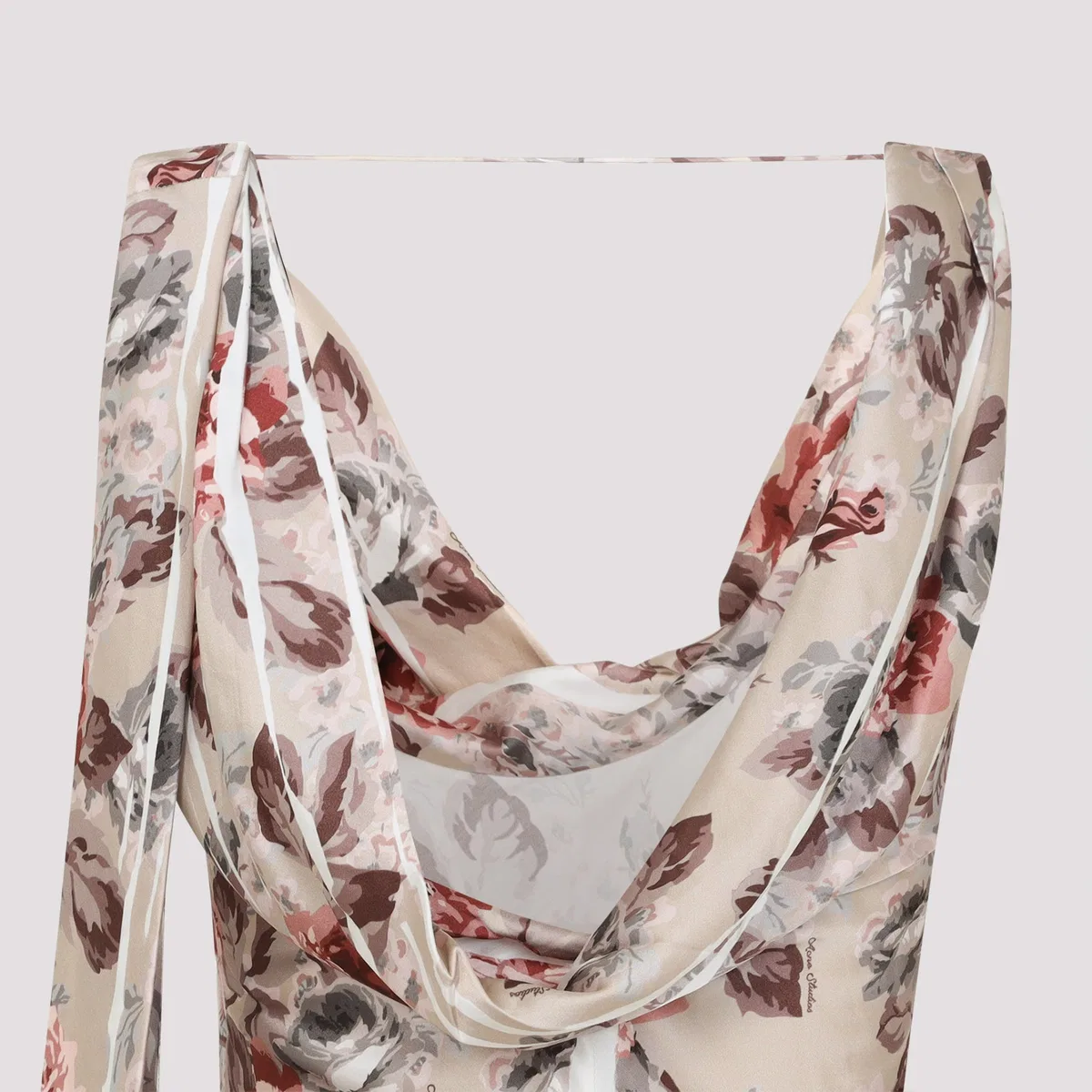 Acne Studios Beige Dress In Multi
