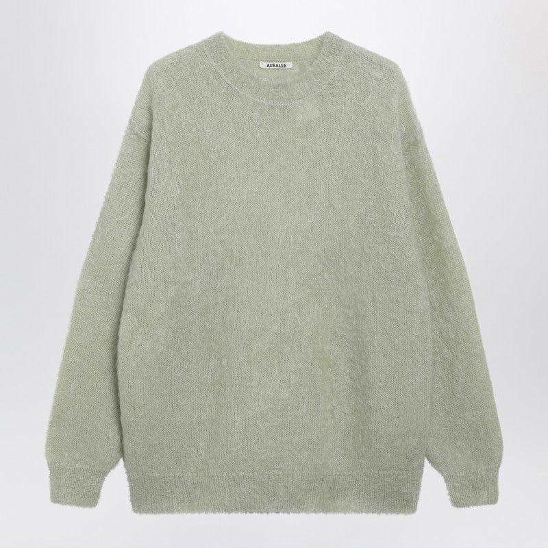 Light Green Brushed Mohairblend Sweater