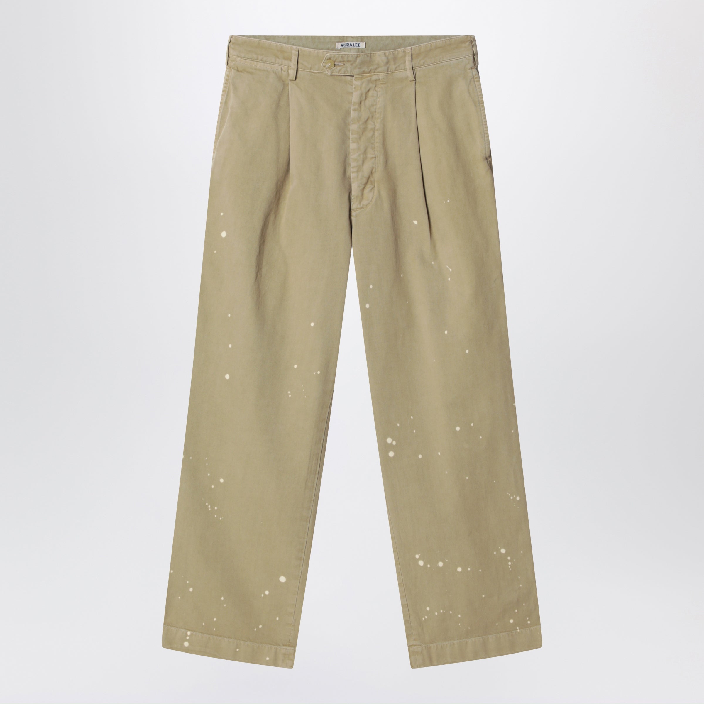 Beige Finx Cotton Chino Trousers