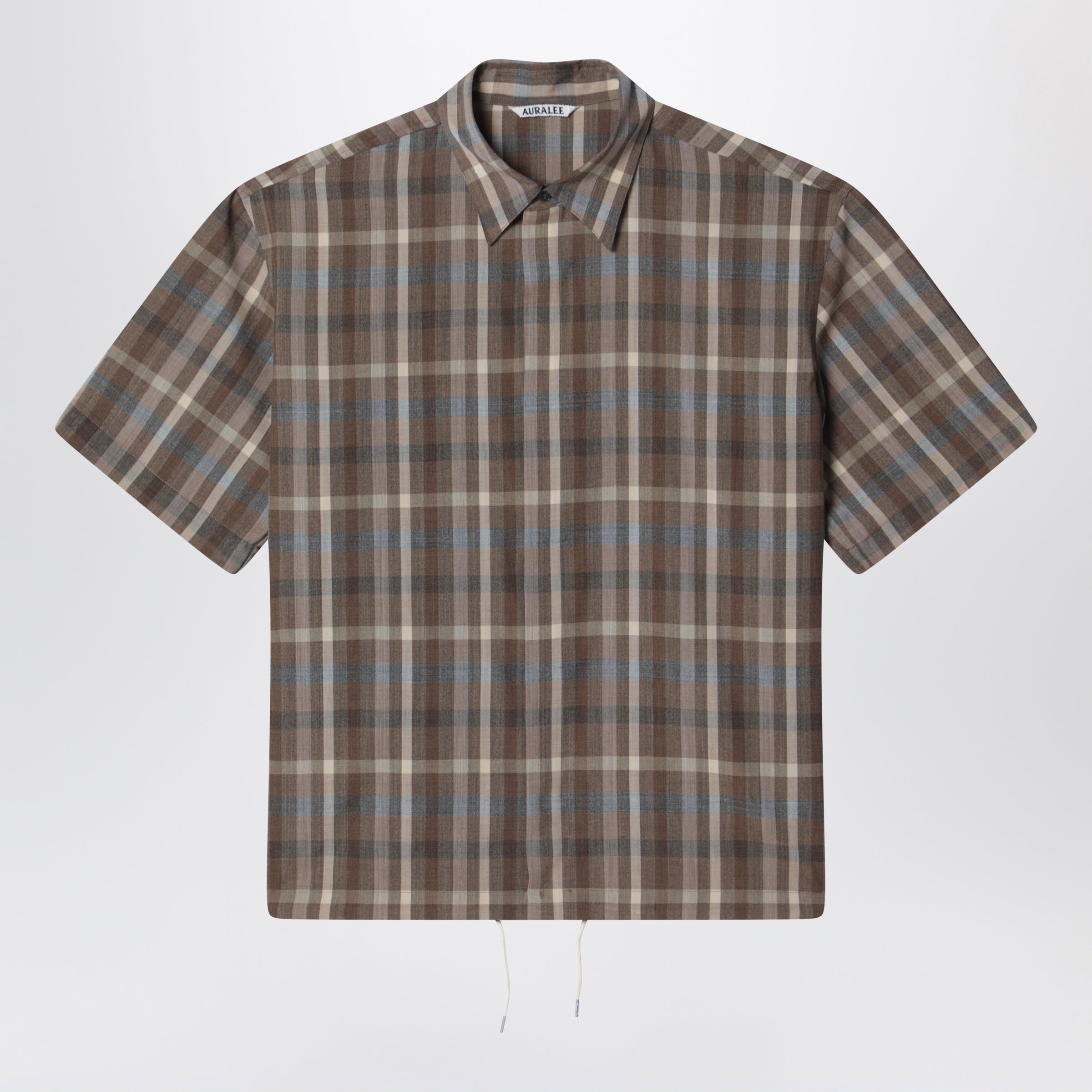 Shortsleeve Wool Check Shirt