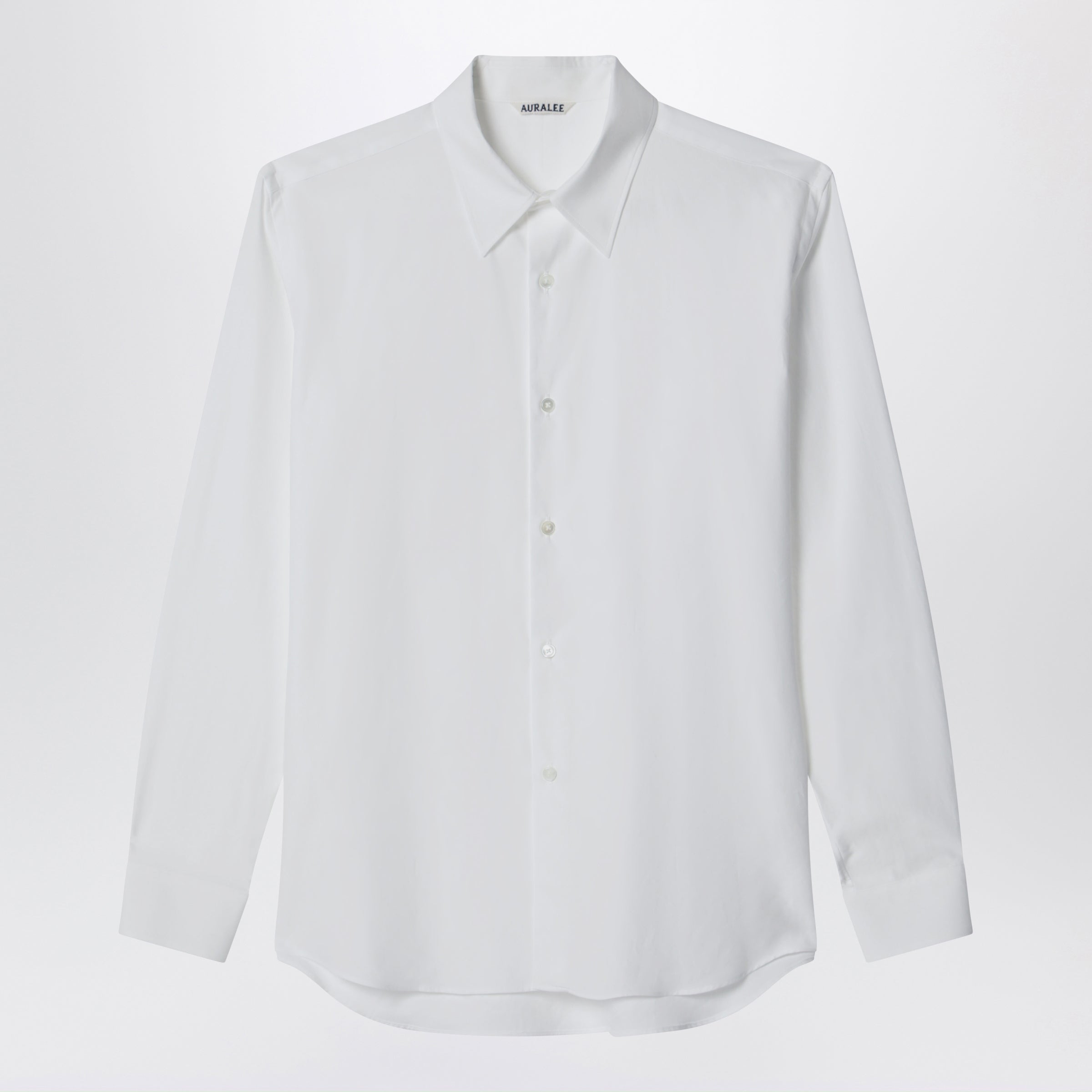 White Slimfit Cotton Twill Shirt