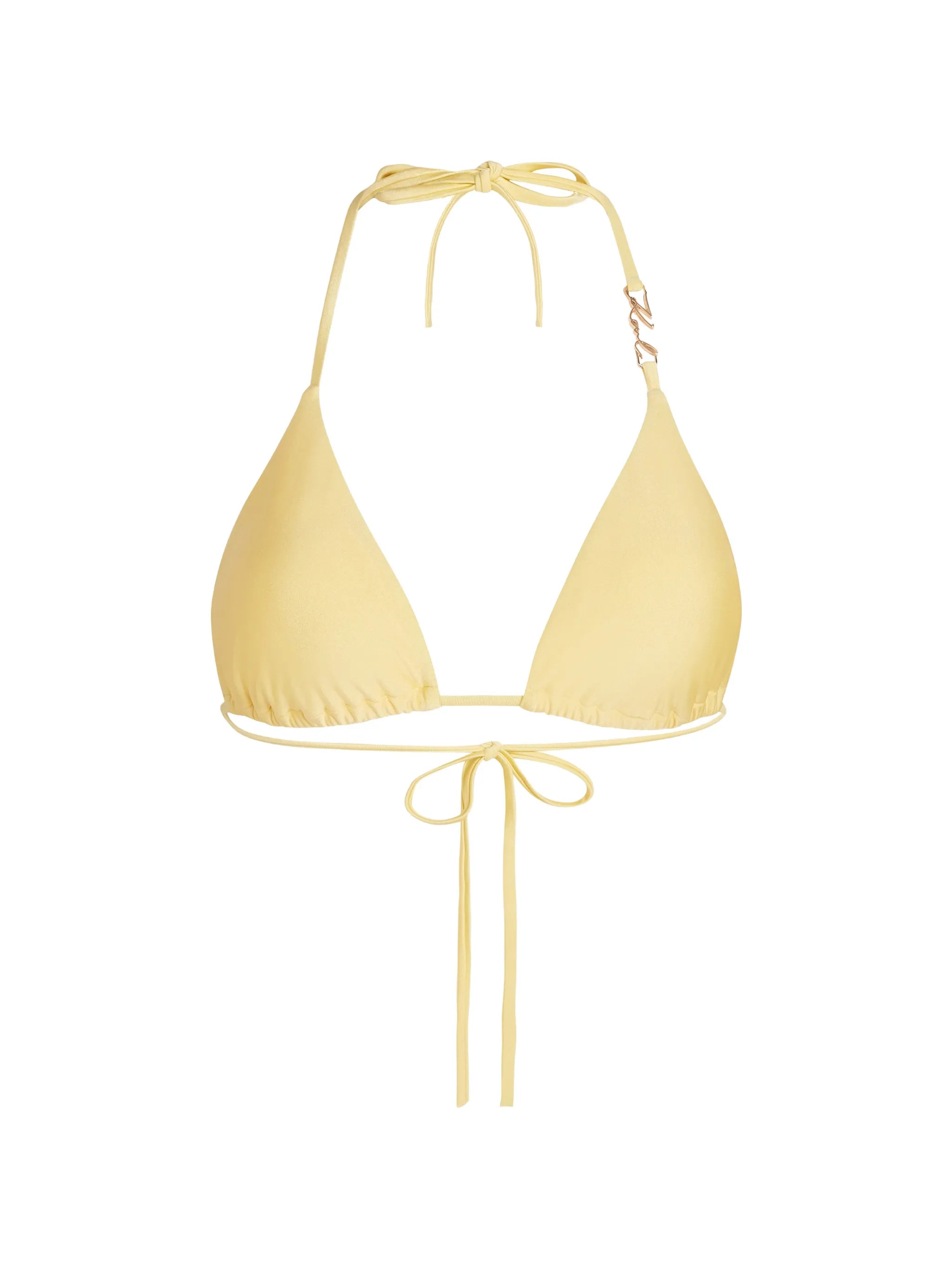 Yellow Triangle Bikini Top