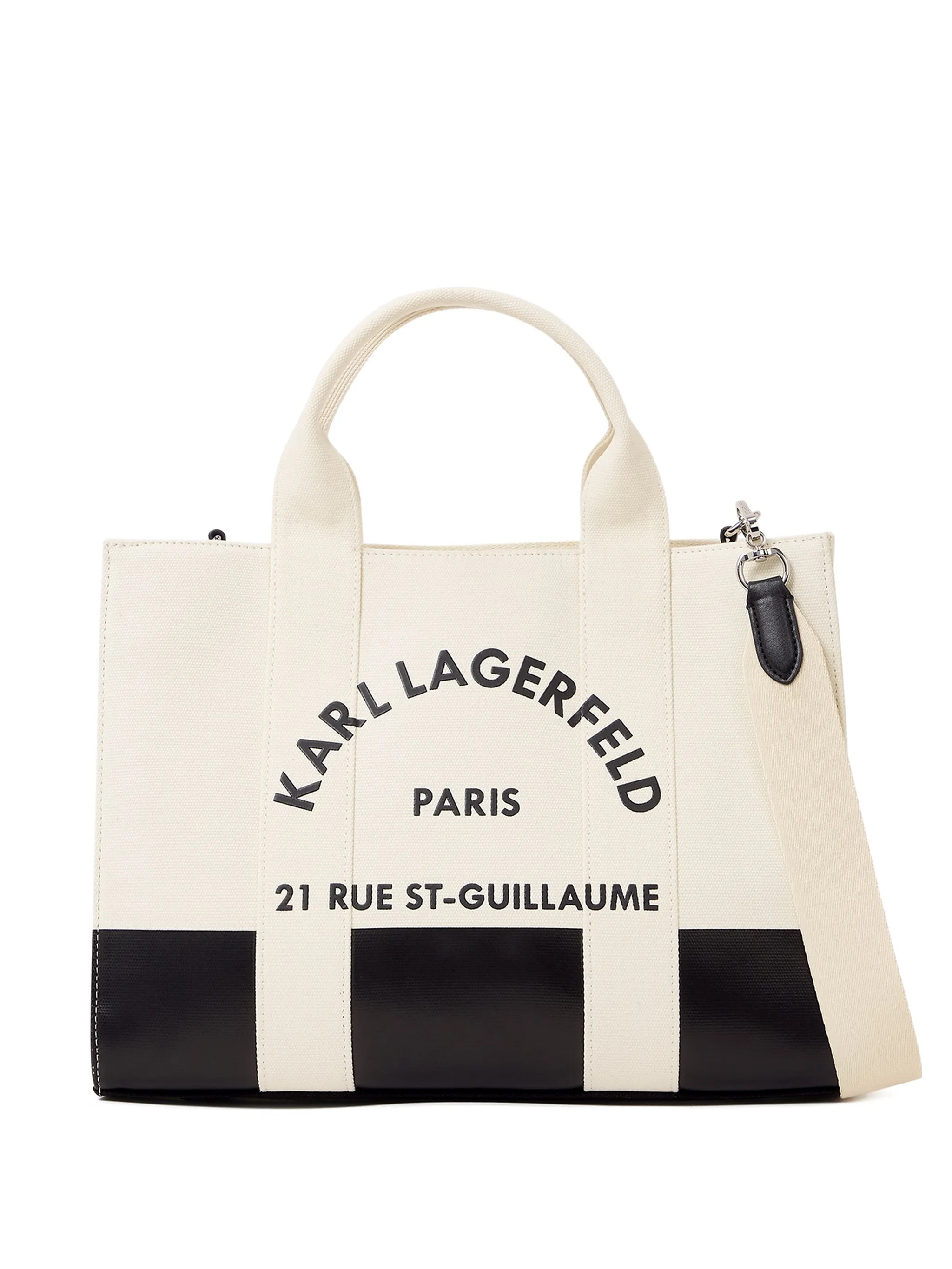 Tote M Natural Black Logo