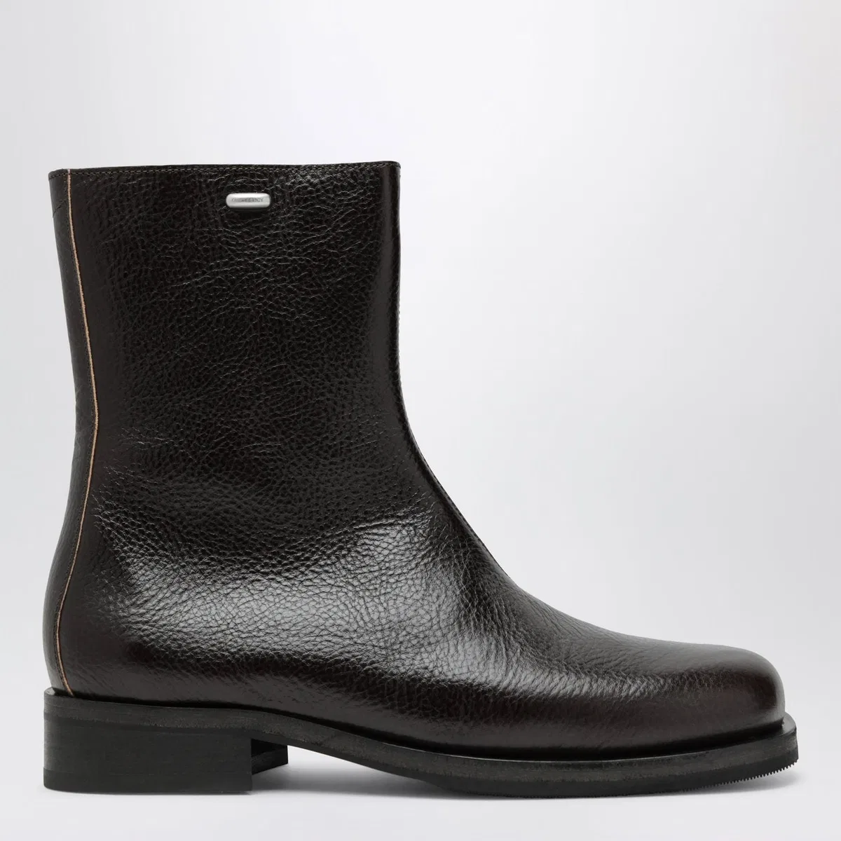 Camion Boot In Italian Leather, Deep Americano