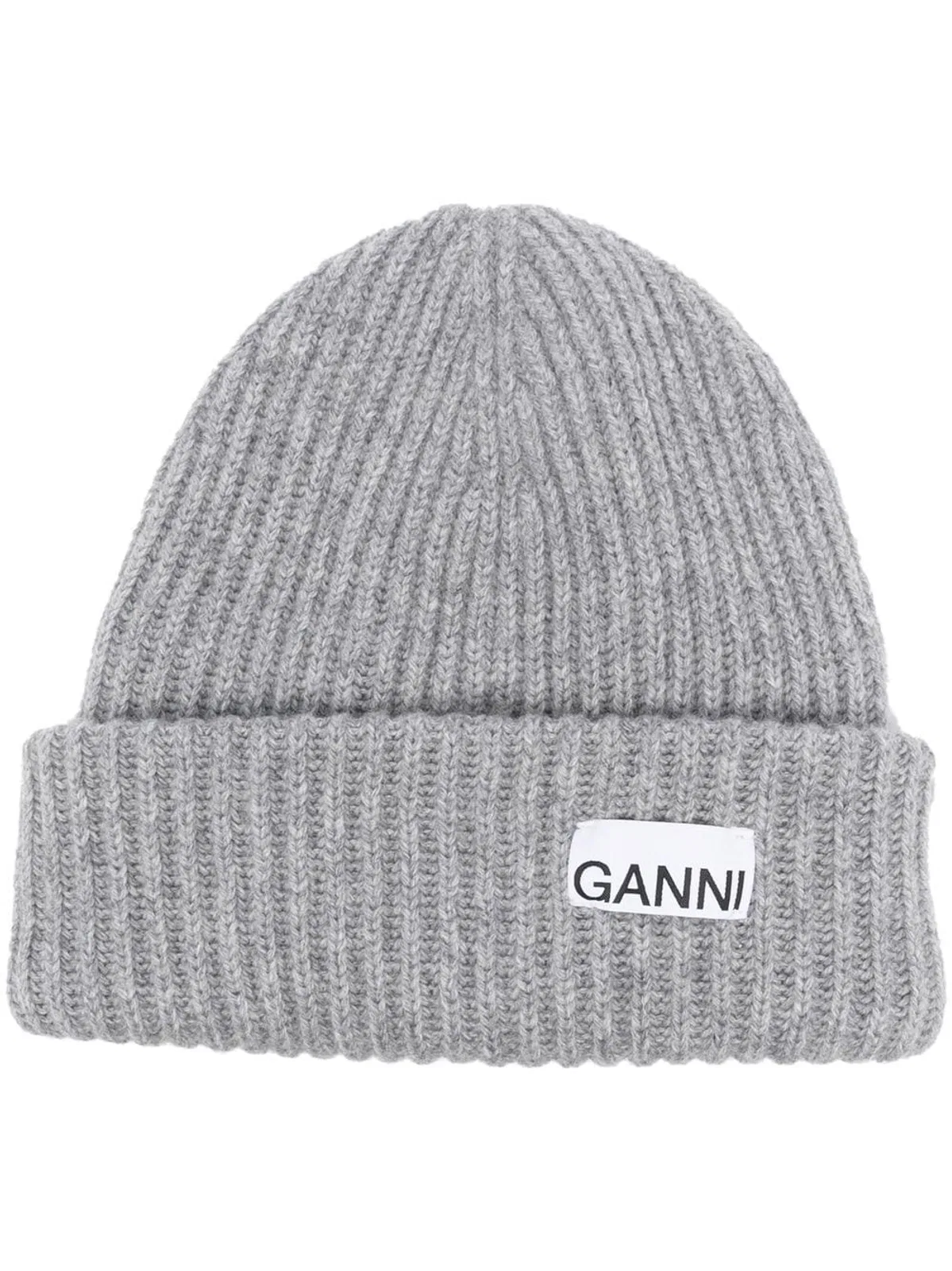 Ganni Hat In Mixed Wool In Gray