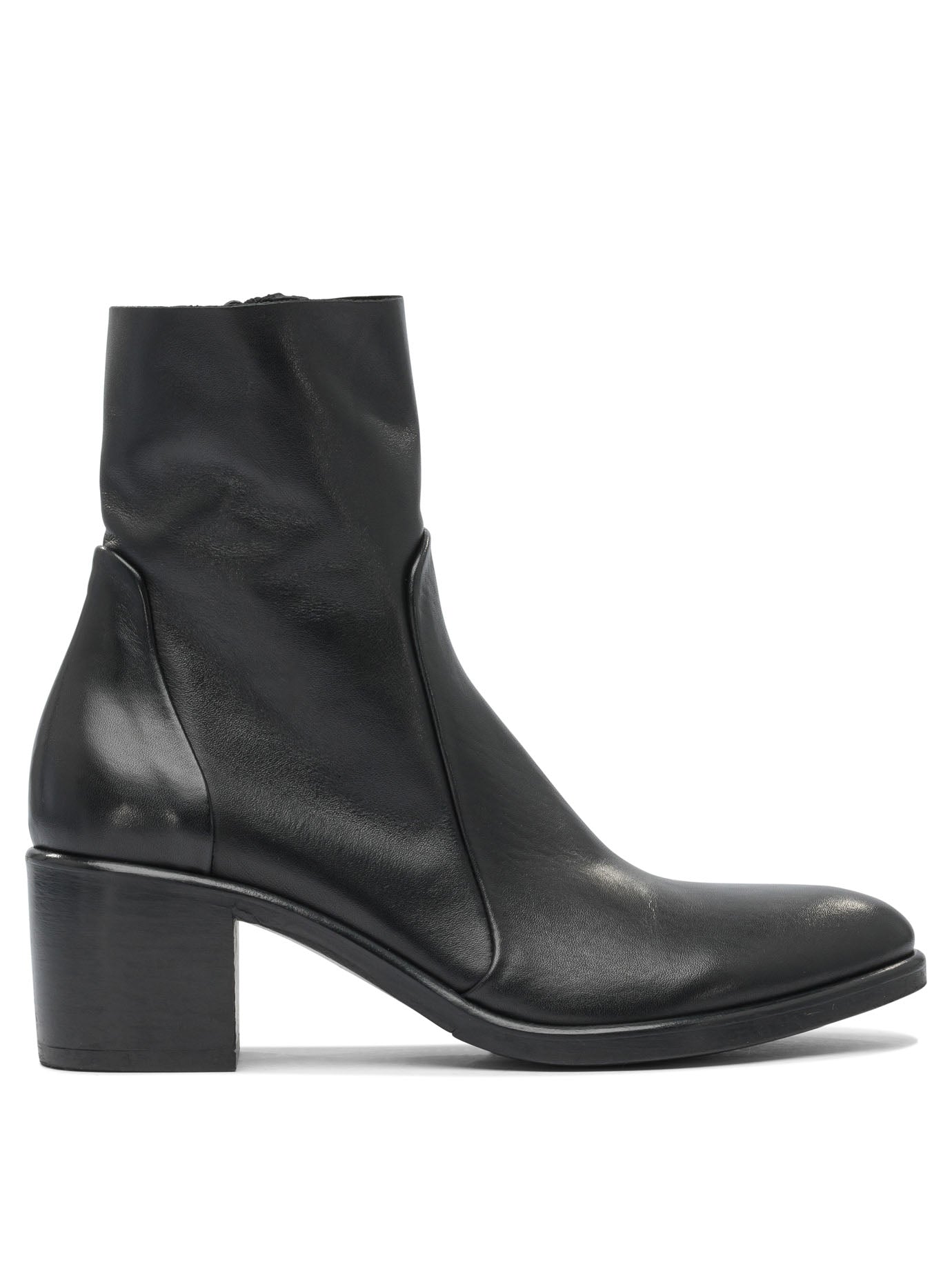 Black Rubber Ankle Boots