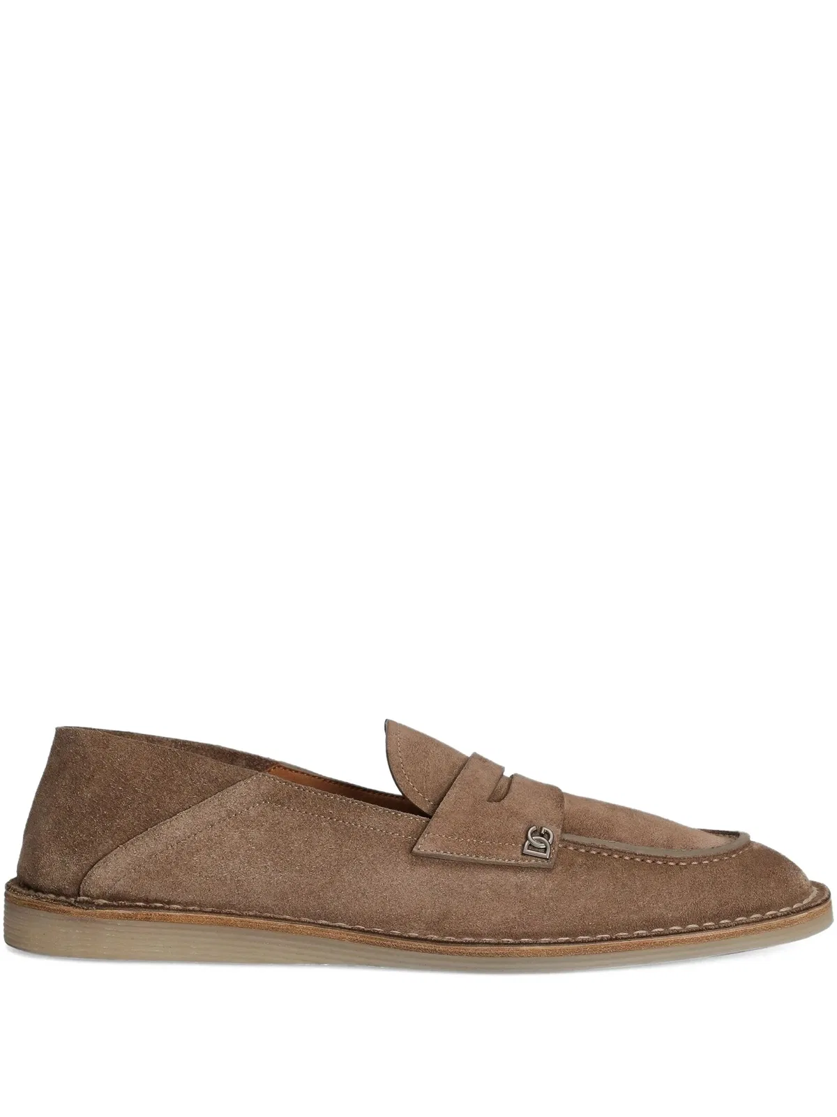 Dolce & Gabbana Brown Leather Sandals